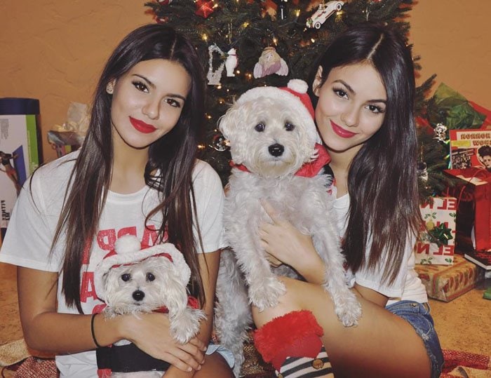 Twinning: Victoria Justice and Madison Grace Reed look almost identical