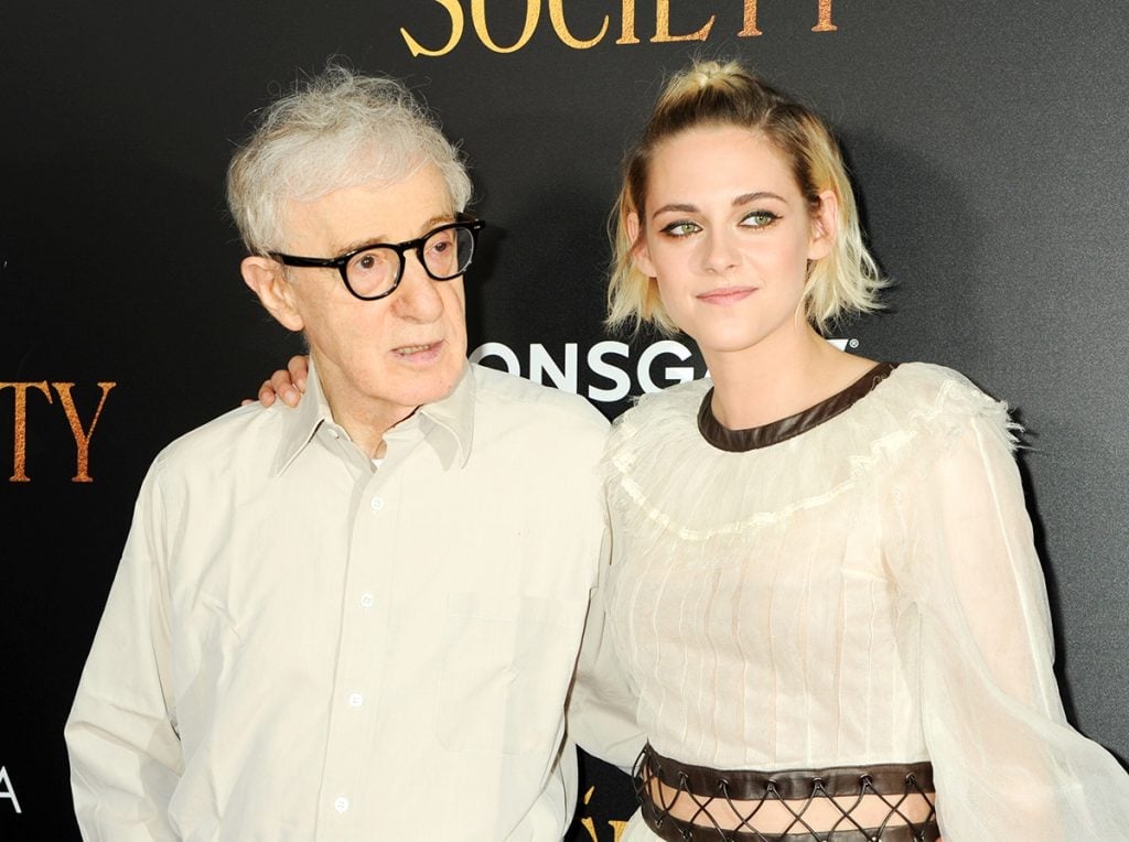 Woody Allen and Kristen Stewart at the 'Cafe Society' premiere