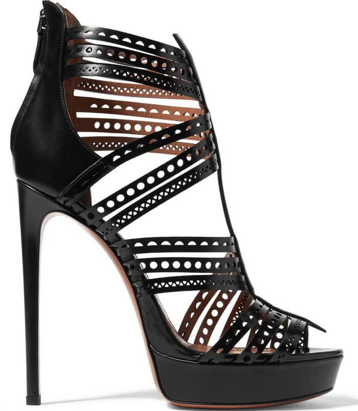 Alaia Laser Cut Sandals