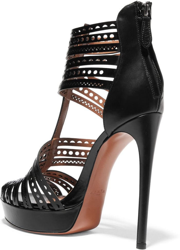 Alaia Laser Cut Sandals