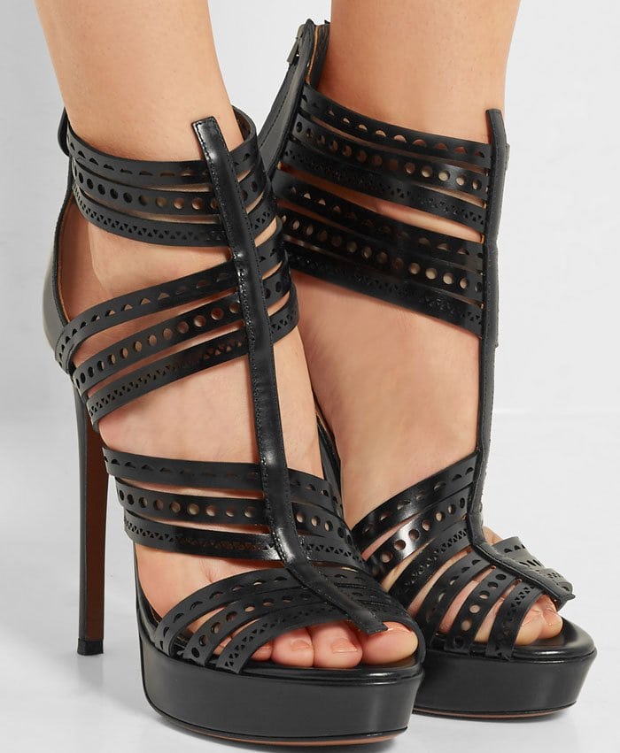 Alaia Laser Cut Sandals