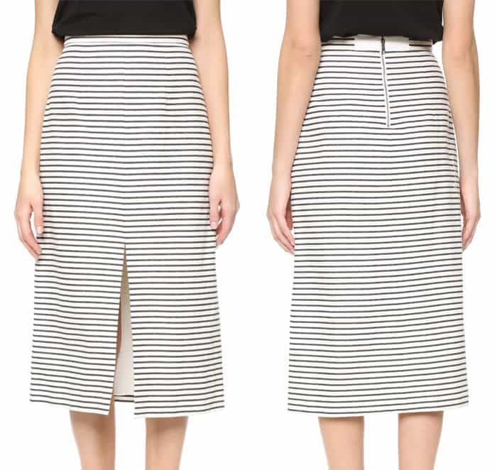 Alice + Olivia Sabrena A Line Midi Skirt