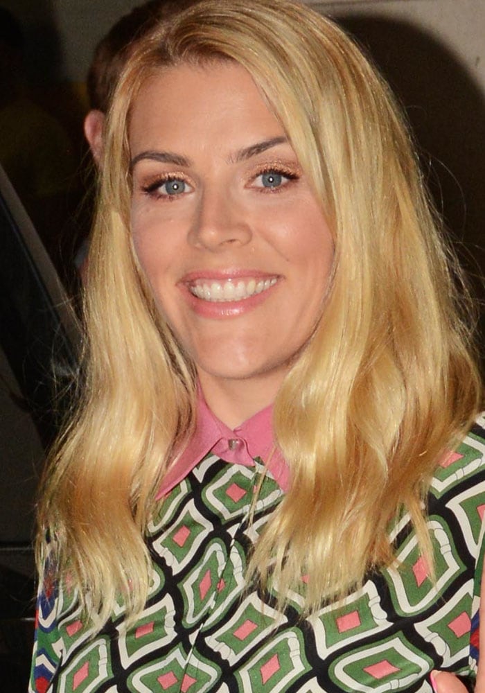 Busy Philipps wears her hair down while promoting her work at an AOL event
