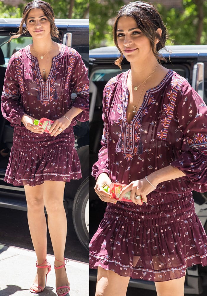 Camila Alves arrives at her hotel in Tribeca on June 14, 2016