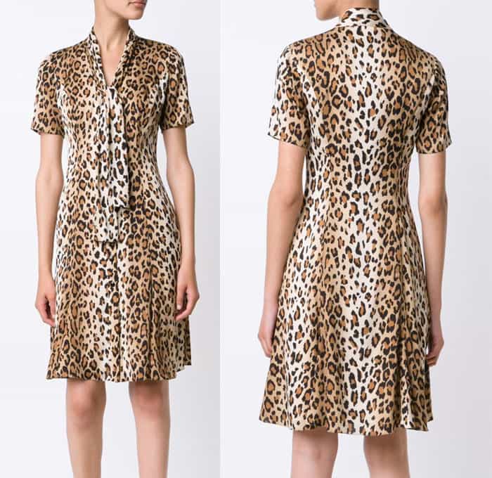 Carolina Herrera Leopard Print T Shirt Dress