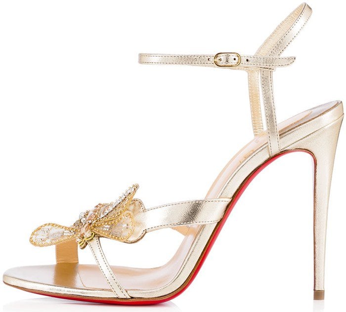 Christian Louboutin Gold Bat Bat Heels