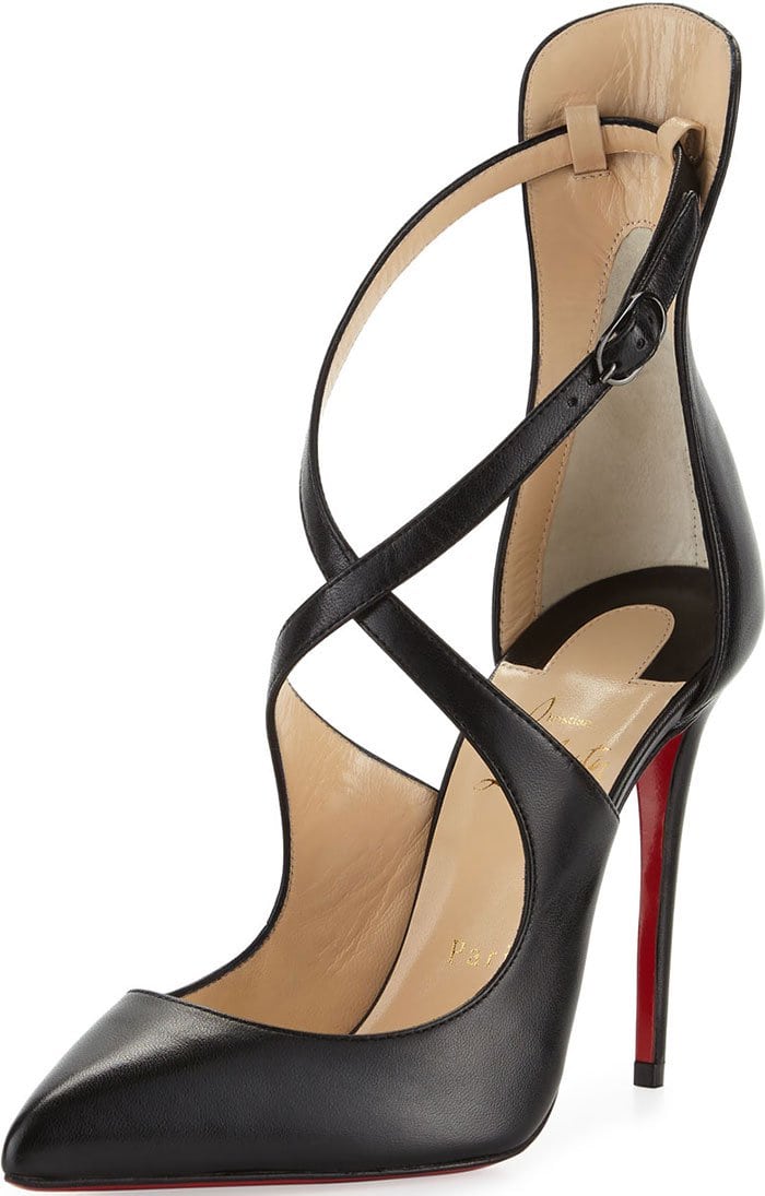 Christian Louboutin Marlenarock Crisscross Leather Pumps