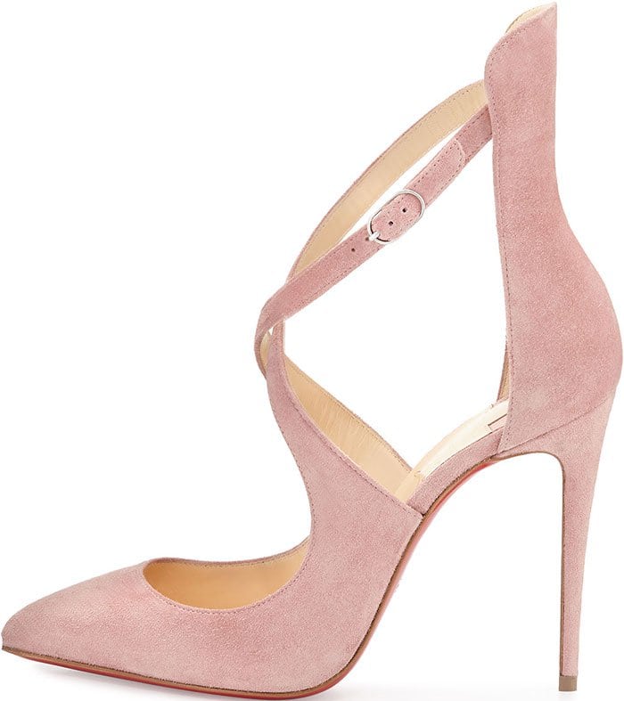 Christian Louboutin Marlenarock Pink Suede Pumps