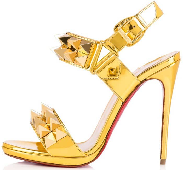 Christian Louboutin Miziggoo Gold Sandals