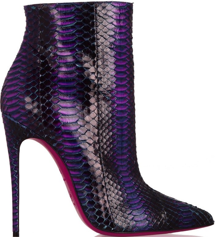 Christian Louboutin "So Kate" 120 Watersnake Ankle Boots