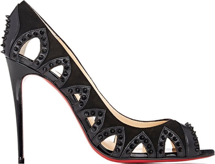 Black Christian Louboutin "Circus City" Spiked Pumps