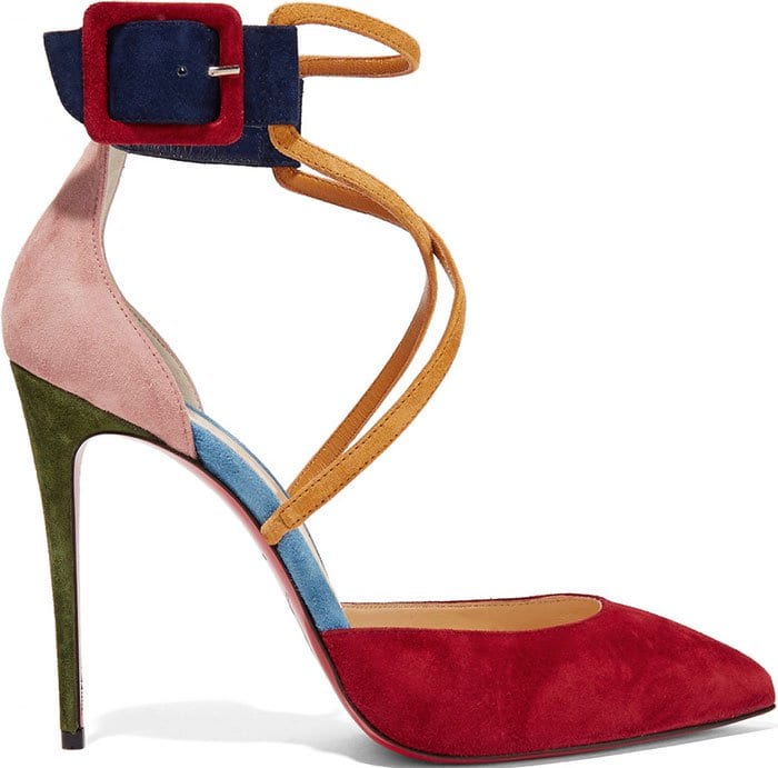 Christian Louboutin Suzanna color block suede pumps