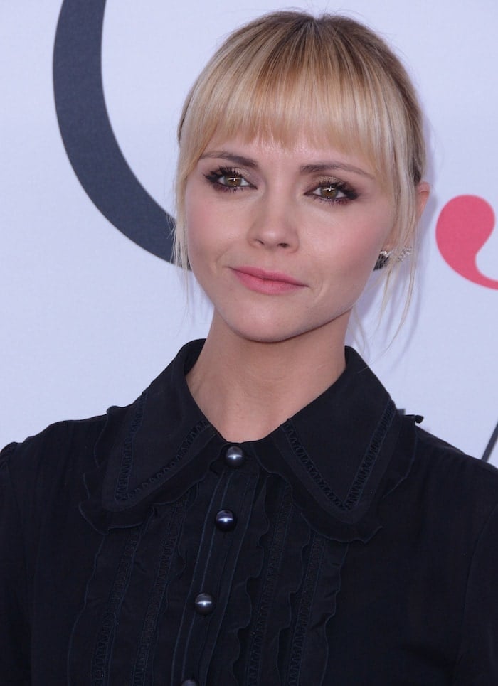 Christina Ricci shows off her fresh blonde hair at the 2016 CFDA Fashion Awards