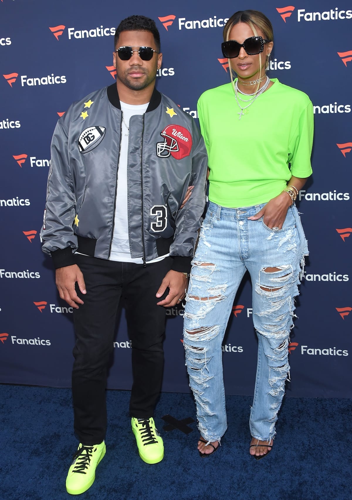 Ciara is shorter than her husband, Russell Wilson, but she can match or surpass his height when wearing high heels