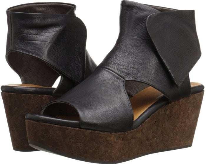 Coclico Women's "Mind" Leather and Cork Wedges