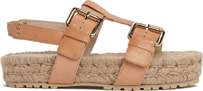 Etienne Aigner Warren Open Toe Espadrilles Natural