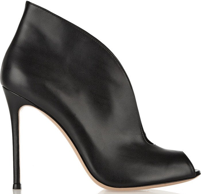 Gianvito Rossi Vamp Leather Ankle Boots