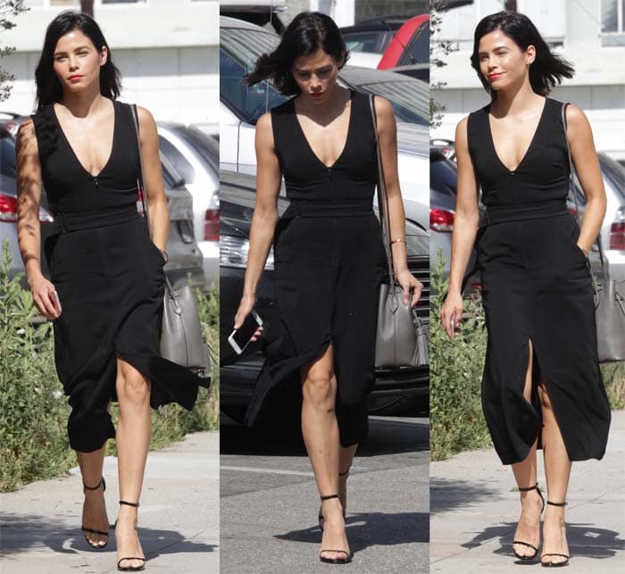 Jenna Dewan-Tatum goes for a monochromatic look while out in Los Angeles