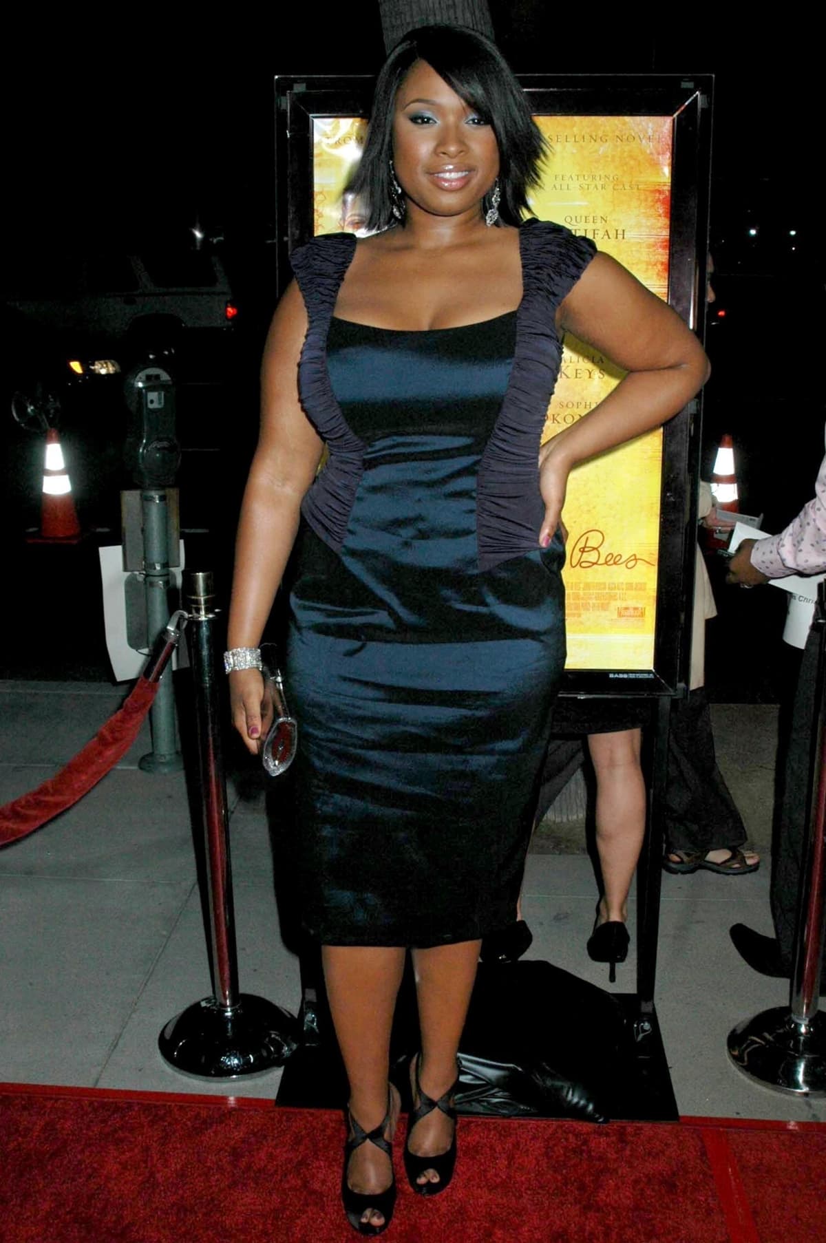 Actress/singer Jennifer Hudson arrives at the Los Angeles Premiere of "The Secret Life Of Bees"