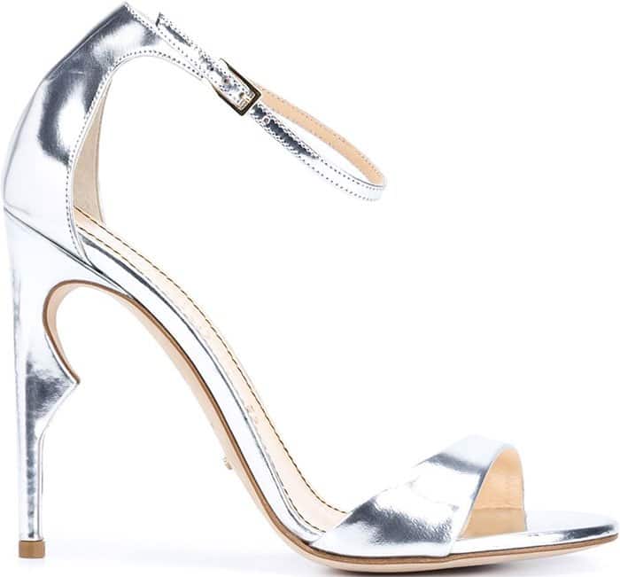 Silver Metallic Jerome C. Rousseau "Malibu" Sandals