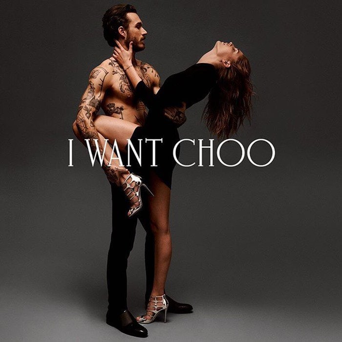 Promotional images for the Jimmy Choo 'Ren' sandals