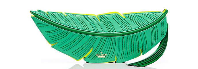 Kate Spade Flights of Fancy Banana Leaf Clutch