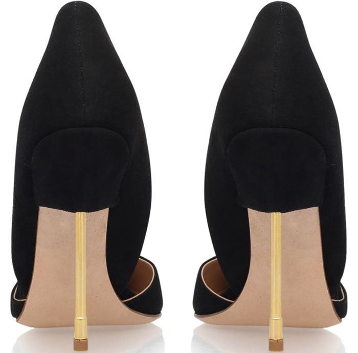 Black Kurt Geiger "Bond" Suede Pumps