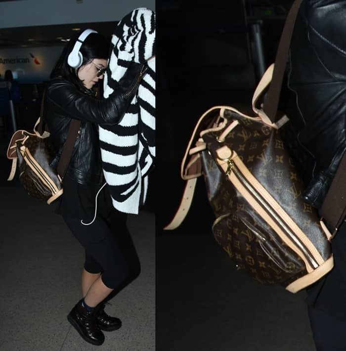 Kylie Jenner arrives at Los Angeles International Airport on August 29, 2014