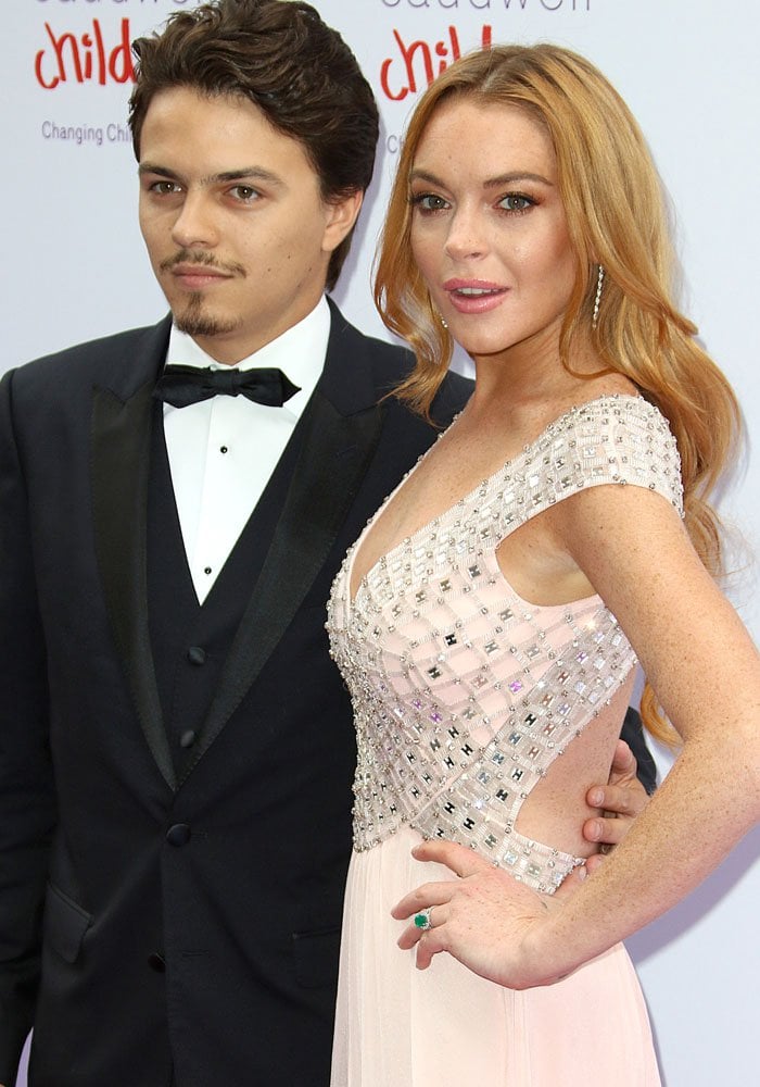 Lindsay Lohan with rumored fiancé Egor Tarabasov