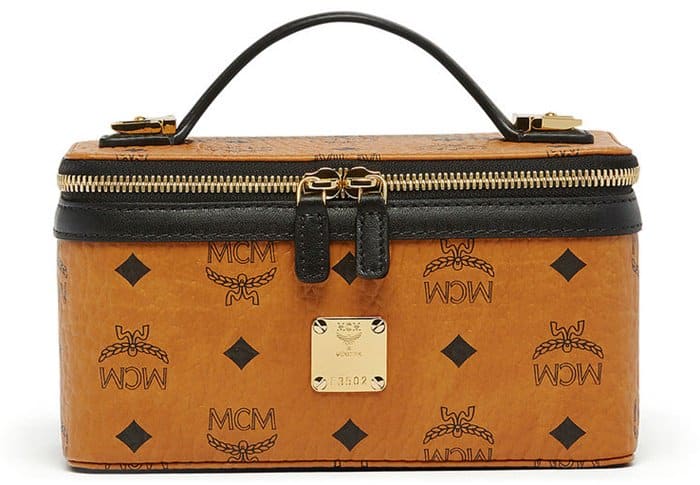 MCM Rockstar Vanity Case in Cognac