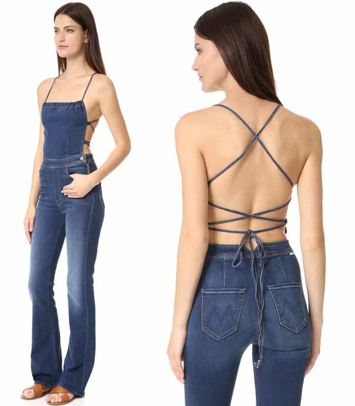 MOTHER Tie Back Jumpsuit