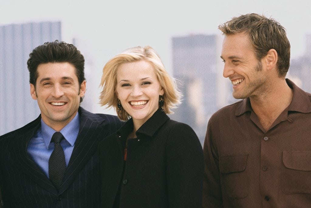 Patrick Dempsey, Reese Witherspoon, and Josh Lucas played the lead roles in Sweet Home Alabama