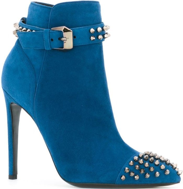 Philipp Plein On My Boo Blue Booties