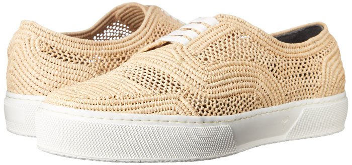 Robert Clergerie Teba Raffia Fashion Sneakers