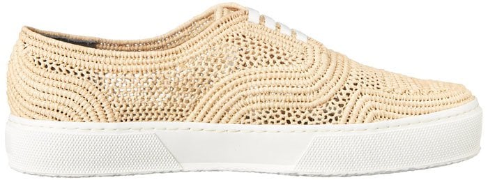 Robert Clergerie Teba Raffia Fashion Sneakers