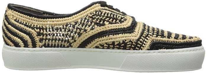 Robert Clergerie Teba Raffia Fashion Sneakers