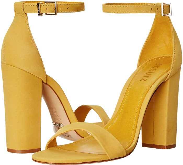 Schutz Enida Mustard Dress Sandals