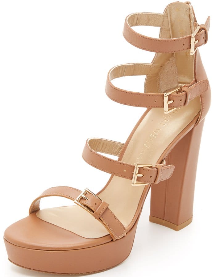 Stuart Weitzman Fourbucks Miel Sandals