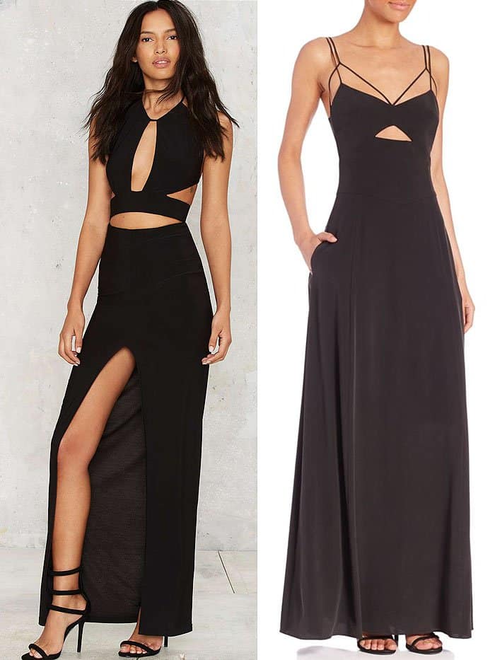 Kyhle Cutout Dress and L'Agence "Elsa" Strappy Cutout Dress