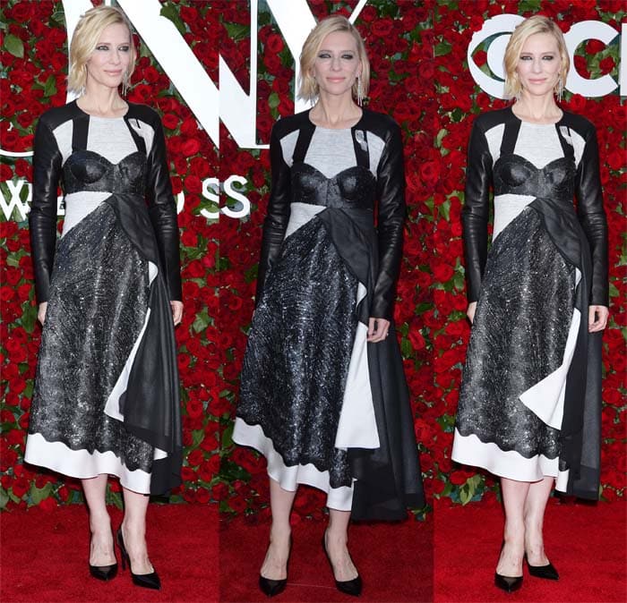 Cate Blanchett wears an interesting Louis Vuitton dress on the red carpet