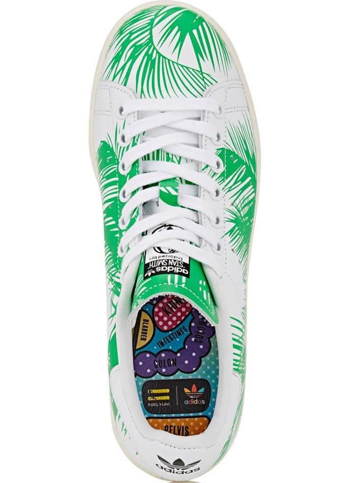 The shoe implements the Billionaire Boys Club’s astronaut logo on the tongue, with co-branding on the heel tabs