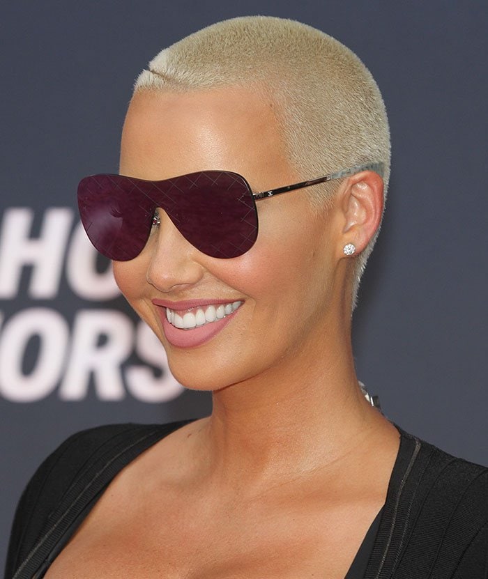 Amber Rose shows off her buzzed platinum hair at VH1 Hip Hop Honors: "All Hail The Queens"