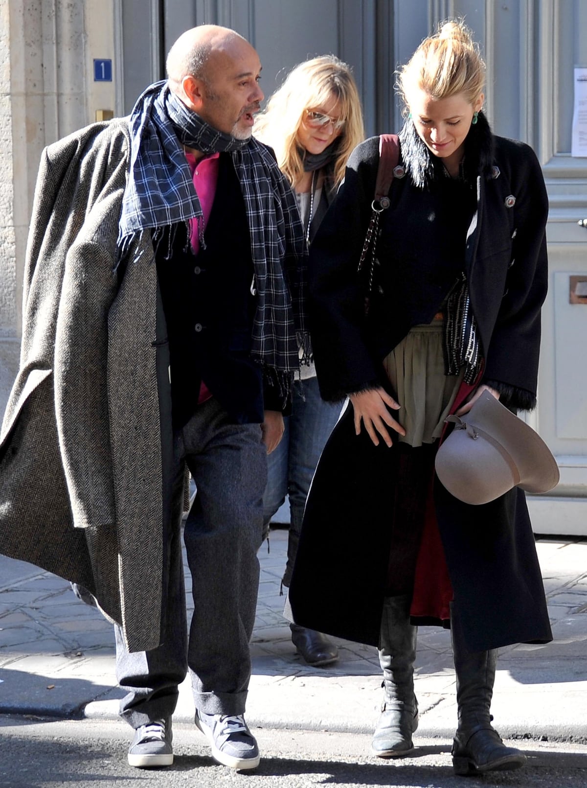 Blake Lively out with shoe designer Christian Louboutin in Paris, France, on March 7, 2011