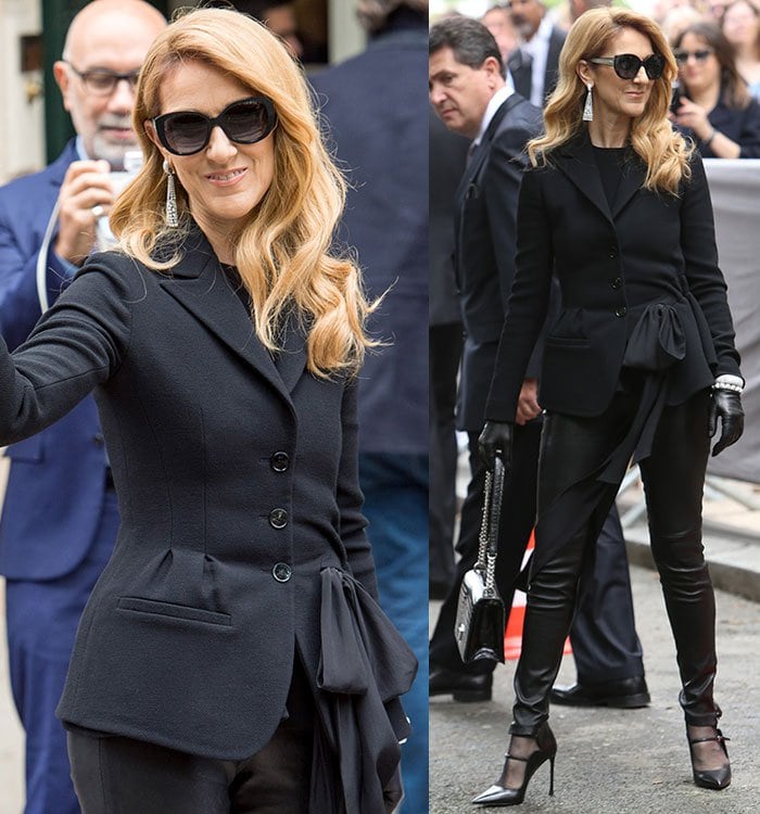 Celine Dion at Christian Dior fashion show during Paris Fashion Week Haute Couture Autumn/Winter 2016/17 in Paris, France on July 4, 2016