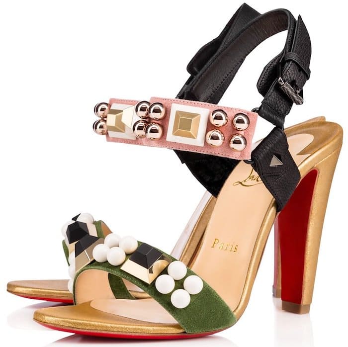 Christian Louboutin "Pyrabubble" 100mm Sandals