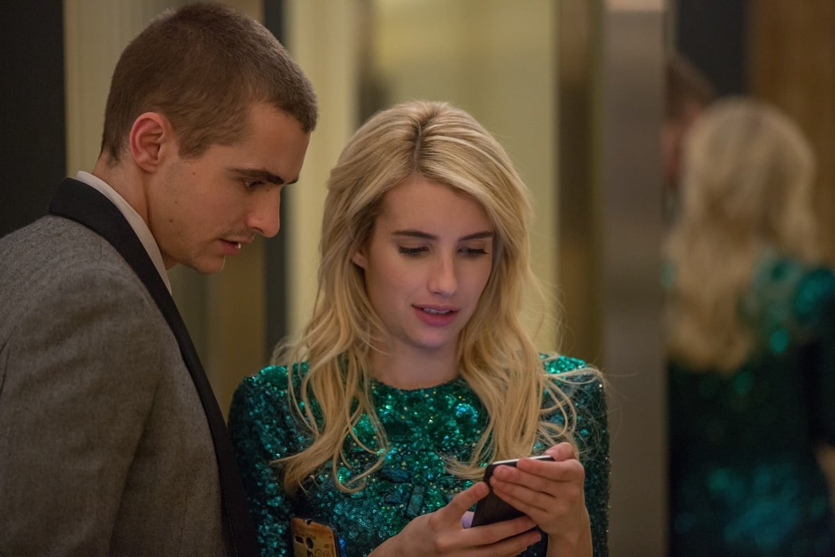 Dave Franco and Emma Roberts starred together in the 2016 film "Nerve," where Emma Roberts played Vee Delmonico and Dave Franco portrayed Ian, as they navigated a high-stakes online game of truth or dare