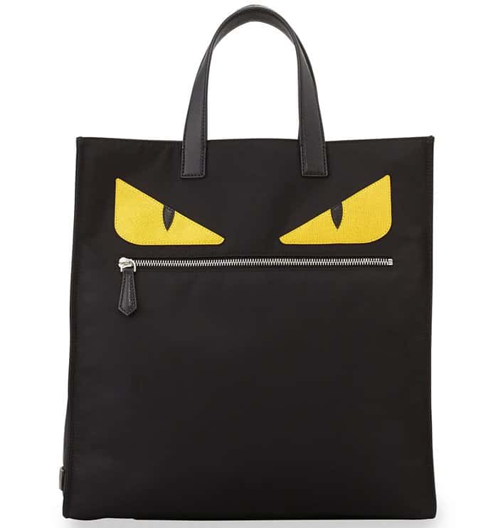 Fendi Monster Creature Tote Bag in Black