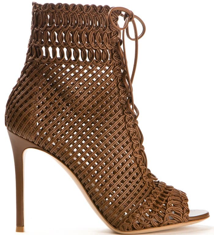 Brown Gianvito Rossi "Marnie" Ankle Boots