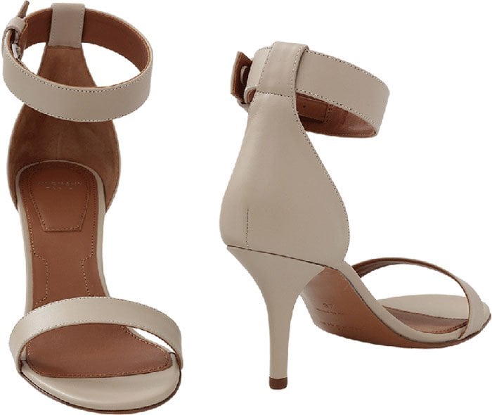 Nude Givenchy "Retra" Leather Sandals