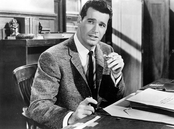 James Garner as the title character in Cash McCall, a 1960 American romantic drama film